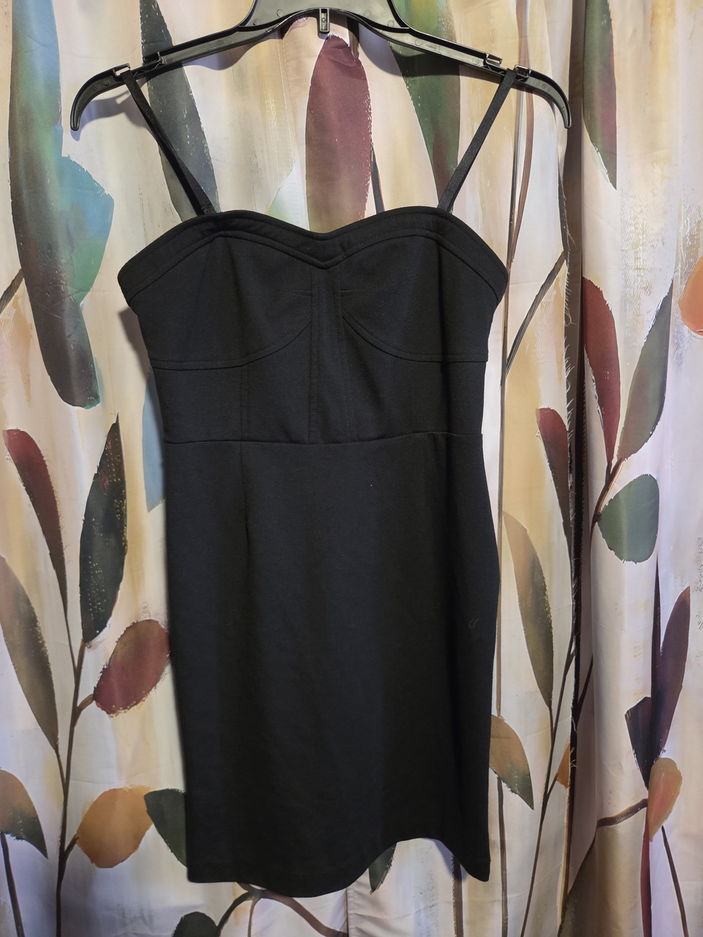 Classic Black Strapless Mini Dress with Removable Straps
